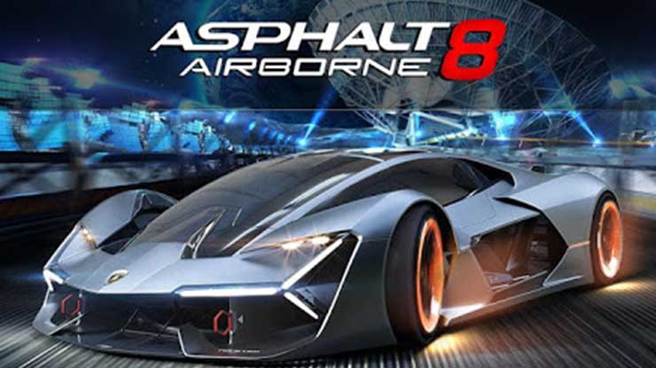 9. Asphalt 8 Airbrone Fun Real Car Racing Game