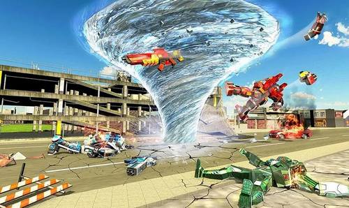 Transform Tornado Robot Games War Machine