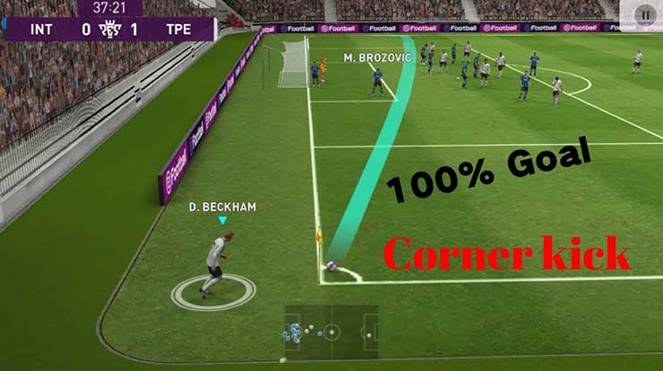 Tips Melakukan Trik Tendangan Sudut di eFootball PES 2020 Mobile