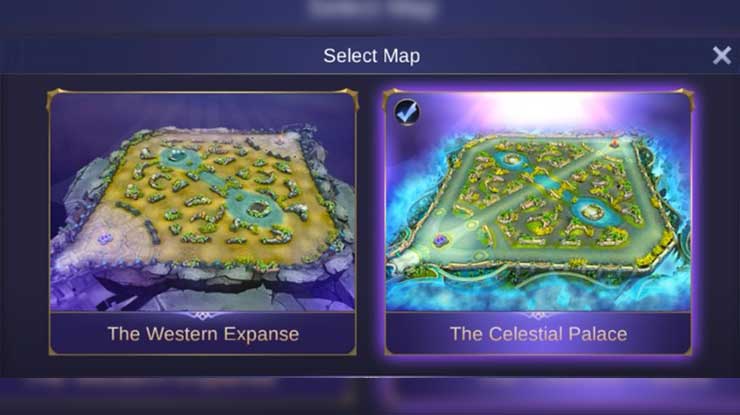 Pilih Map The Celestial Palace