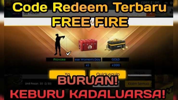 Kode Redeem Free Fire Terbaru Beserta Syarat Cara Menukurkannya