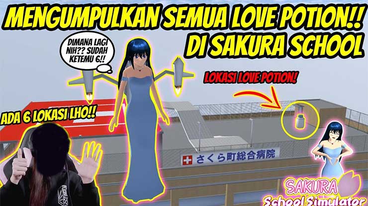Lokasi Love Potion di Sakura School Simulator Gratis