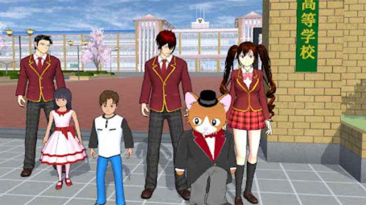 Cara Menggunakan Karakter Lain di Sakura School Simulator