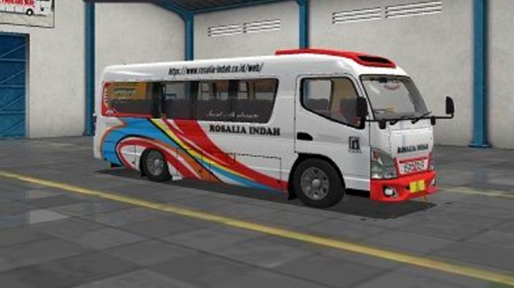 11. Mod Minibus Isuzu ELF Rosalia Indah Full Anim 