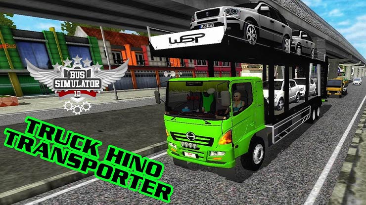 20. Download Mod Bussid Truck Hino Trailer Pengangkut Mobil
