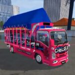 Download Mod Bussid Truck Dek Chelsea Mobis Full Strobo Full Lampu