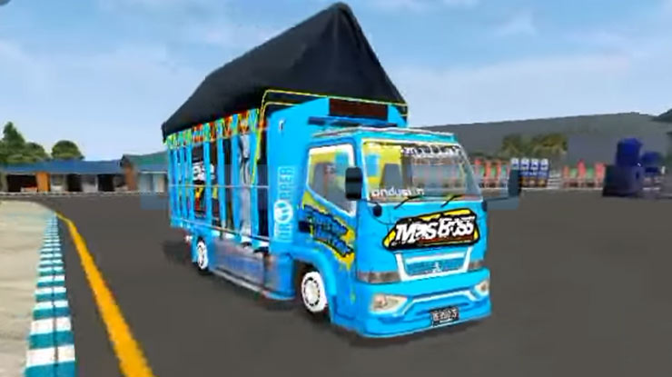 Download Mod Bussid Truck Canter Mas Boss Full Strobo Anim