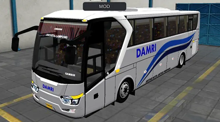 10. Download Mod Bussid DAMRI SR1 OLD (Jadul)