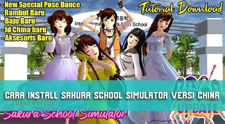 Cara Install Sakura School Simulator versi China, Bisa Mabar!!