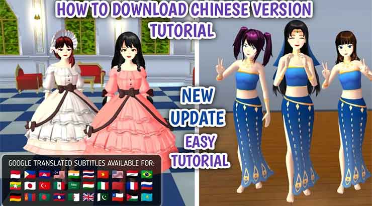 Cara Install Sakura School Simulator versi China