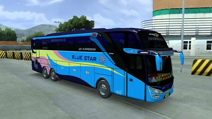 Livery Bussid Blue Star Paling Jernih dan Terlengkap